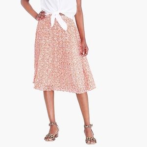 JCrew Lightweight Pleated Midi Skirt